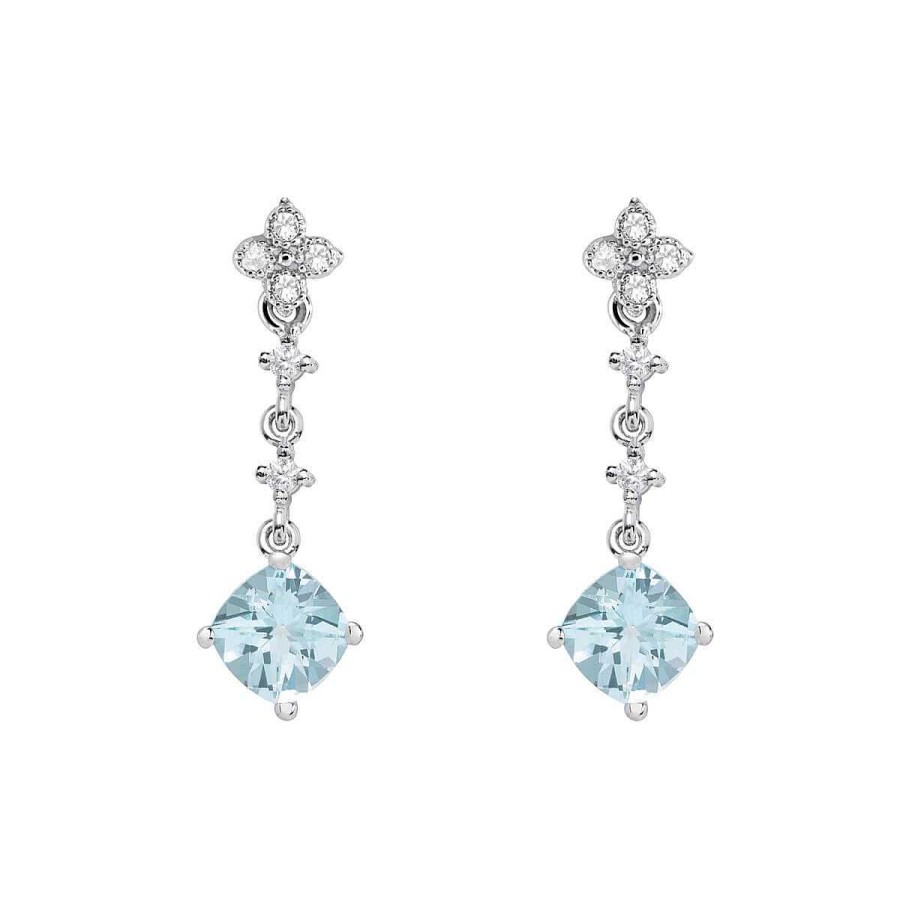 Joyer A ARGYOR | Pendientes De Novia En Plata Con Topacio 79B0102Tc(1|2|3)