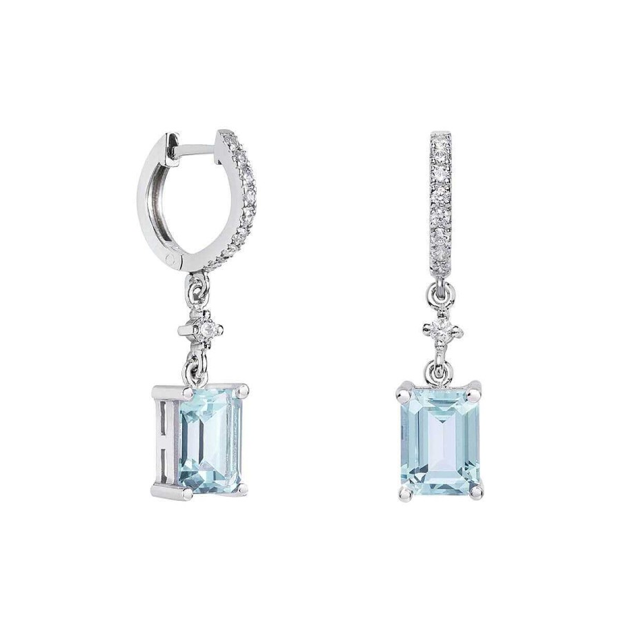 Joyer A ARGYOR | Pendientes Para Novia Oro Blanco 18K Y Topacio 79B0401Tb(1|2|3)