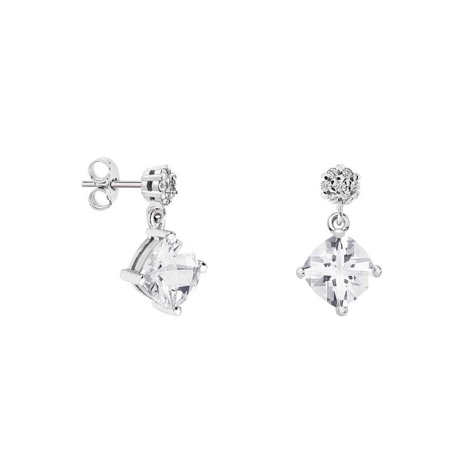 Joyer A ARGYOR | Pendientes Para Novia De Plata Y Topacio Talla Coshion 79B0600Tc(1|2|3)