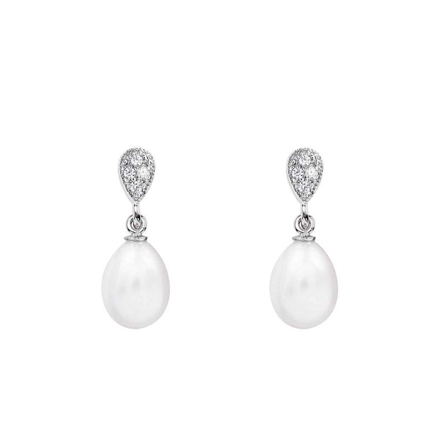 Joyer A ARGYOR | Pendientes De Novia De Oro Blanco Con Perlas (79B0200Te1)