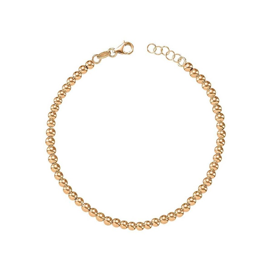 Joyer A ARGYOR | Pulsera De De Bolas De Oro Rosa 18K 3Mm (044R123Pul)