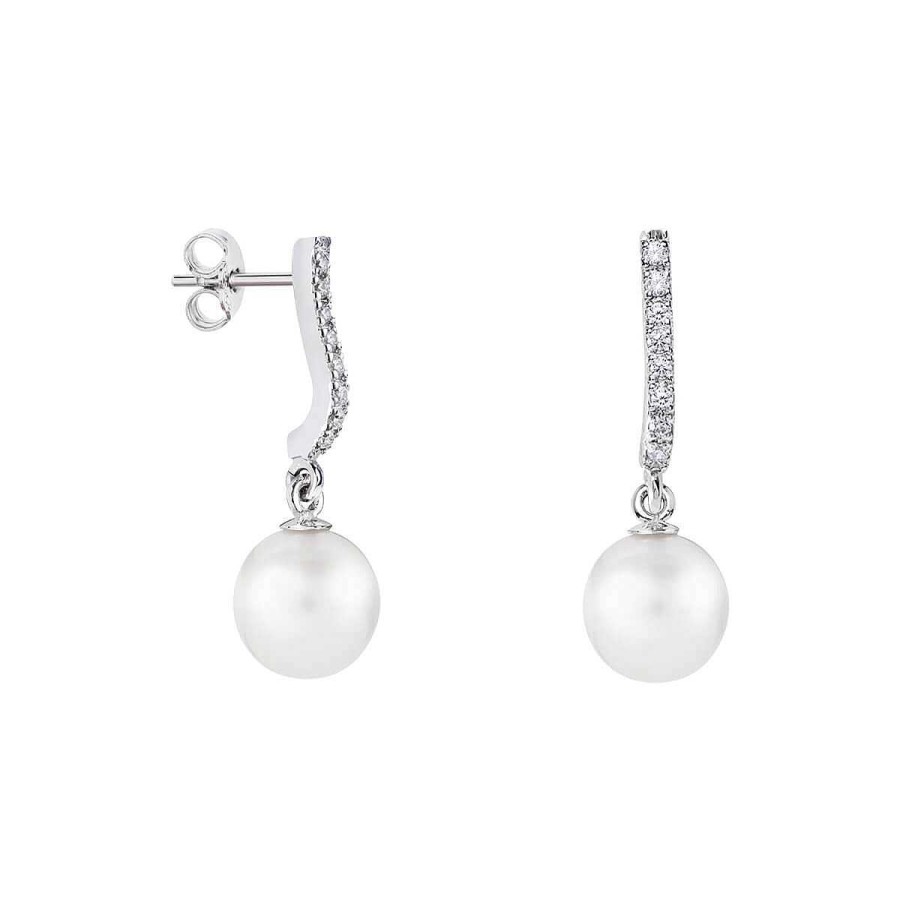 Joyer A ARGYOR | Pendientes De Perlas Para Novias, En Plata Y Topacios (79B0500Td1)