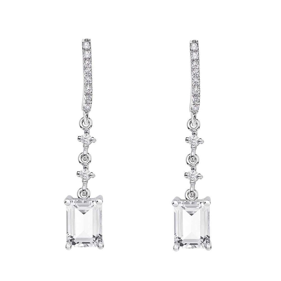 Joyer A ARGYOR | Pendientes De Oro Blanco 18K Y Topacio Para Novias 79B0502Tb1(1|2|3)