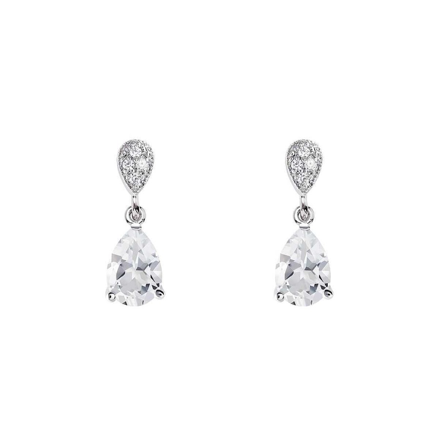 Joyer A ARGYOR | Pendientes De Plata Con Topacio Corte L Grima 79B0200Ta(1|2|3)