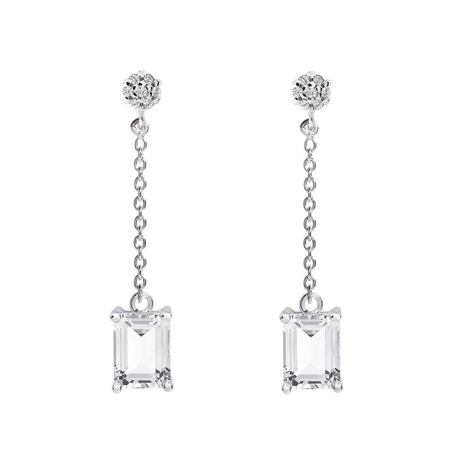 Joyer A ARGYOR | Pendientes De Novia En Plata Y Topacios Con Dise O Cadena 79B0607Tb(1|2|3)