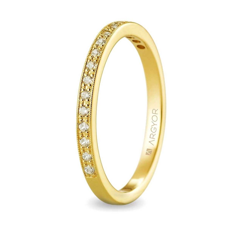 Joyer A ARGYOR | Anillo De Oro Amarillo De 18K Con 17 Brillantes (74A0077)