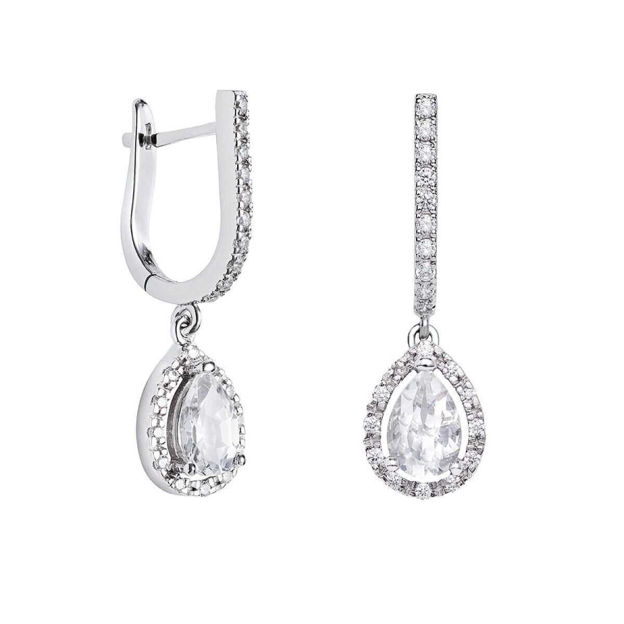 Joyer A ARGYOR | Pendientes De Novia En Plata Con Topacios (75B0203Tt)