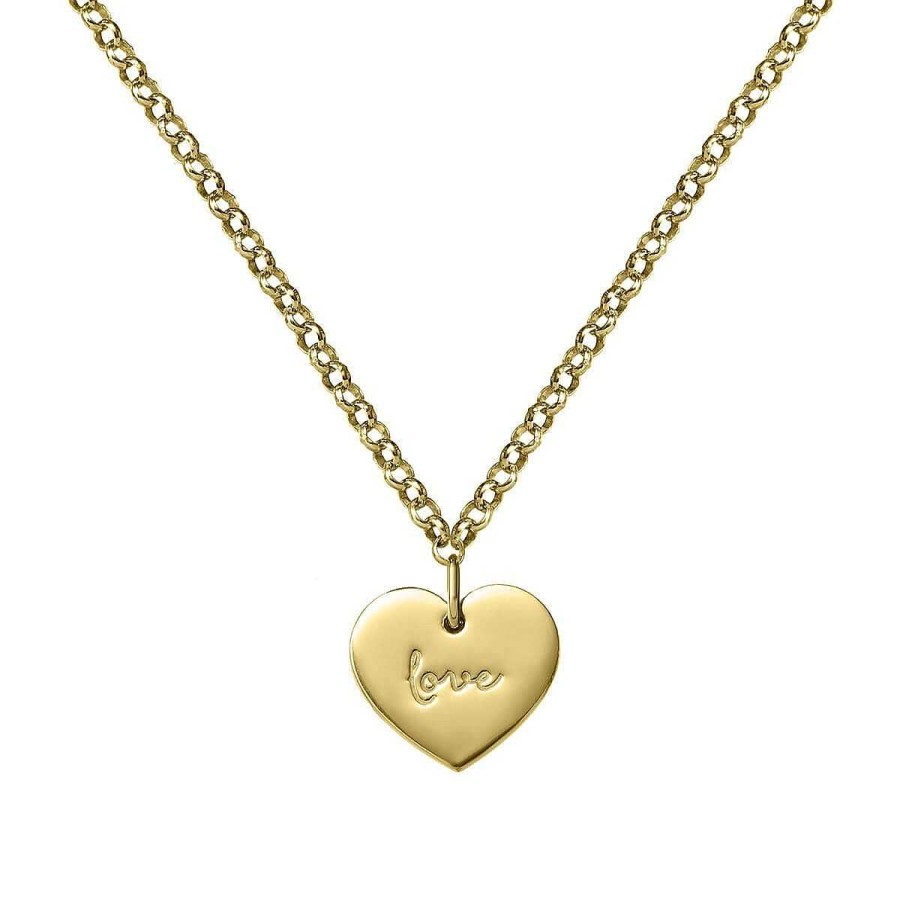 Joyer A ARGYOR | Collar De Oro Amarillo Coraz N Love (3A8307315)