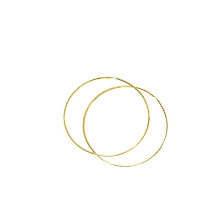 Joyer A ARGYOR | Aros De Oro Amarillo De 40Mm (06A0140)