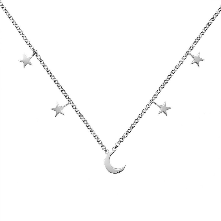 Joyer A ARGYOR | Collar De Plata De Ley 925 Luna Y Estrellas (3B8307300A)