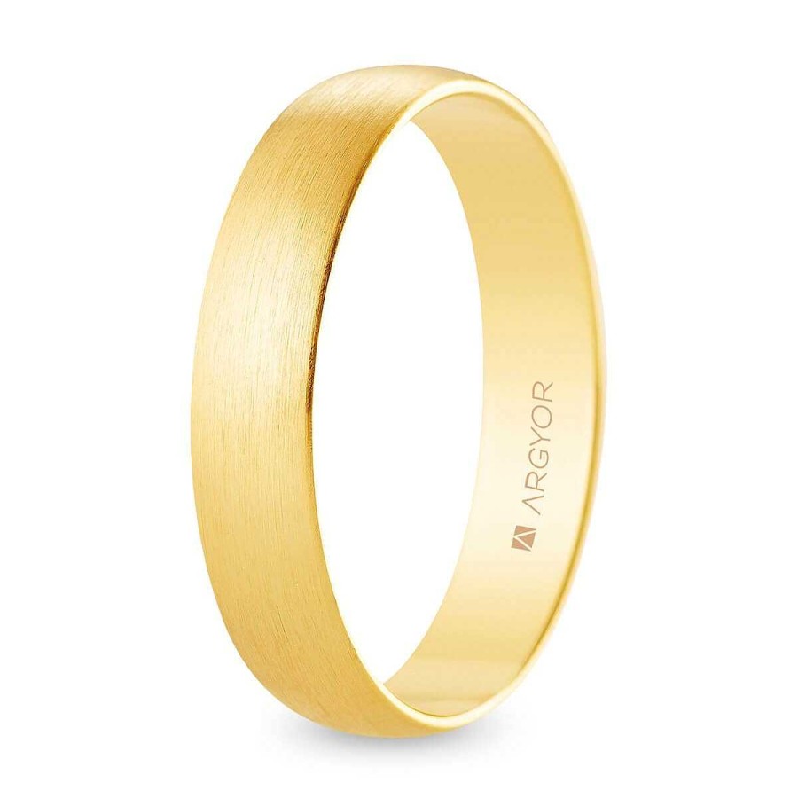 Joyer A ARGYOR | Alianza De Boda Oro Media Ca A 4,5 Mm Satinada (A45Rs00)