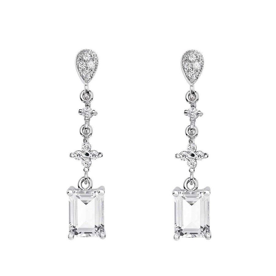 Joyer A ARGYOR | Pendientes De Novia En Plata Con Topacios Naturales 79B0204Tb (1|2|3)