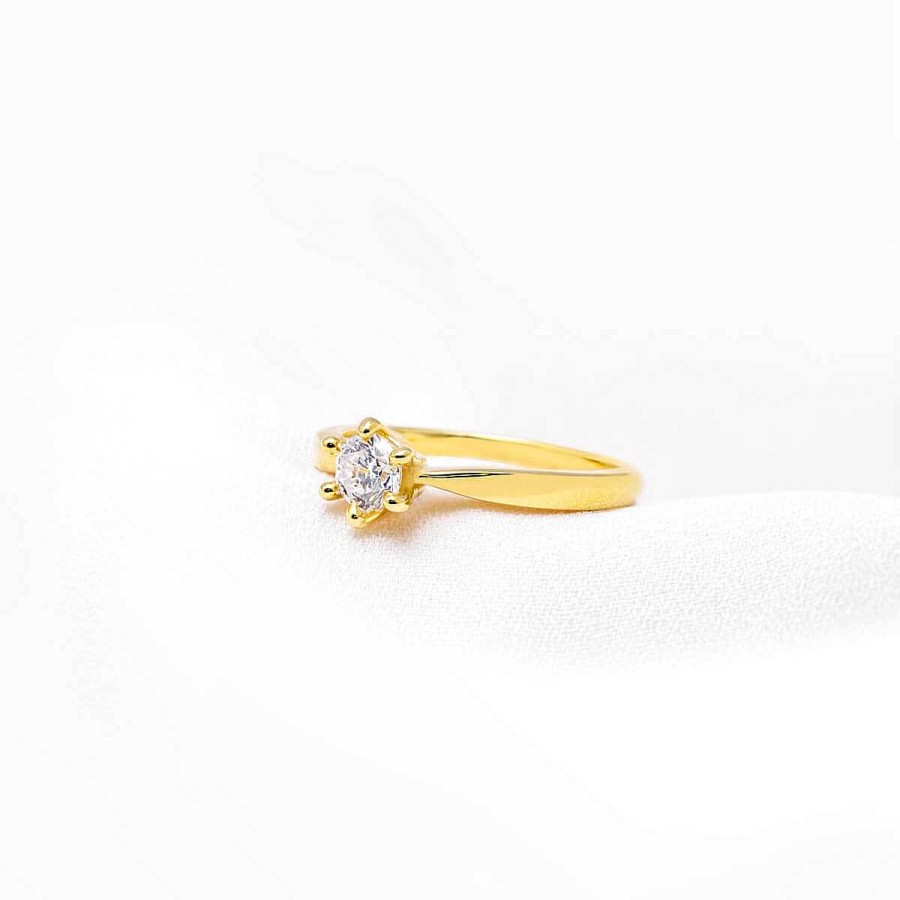 Joyer A ARGYOR | Anillo De Compromiso Oro Amarillo 18K (74A0040)