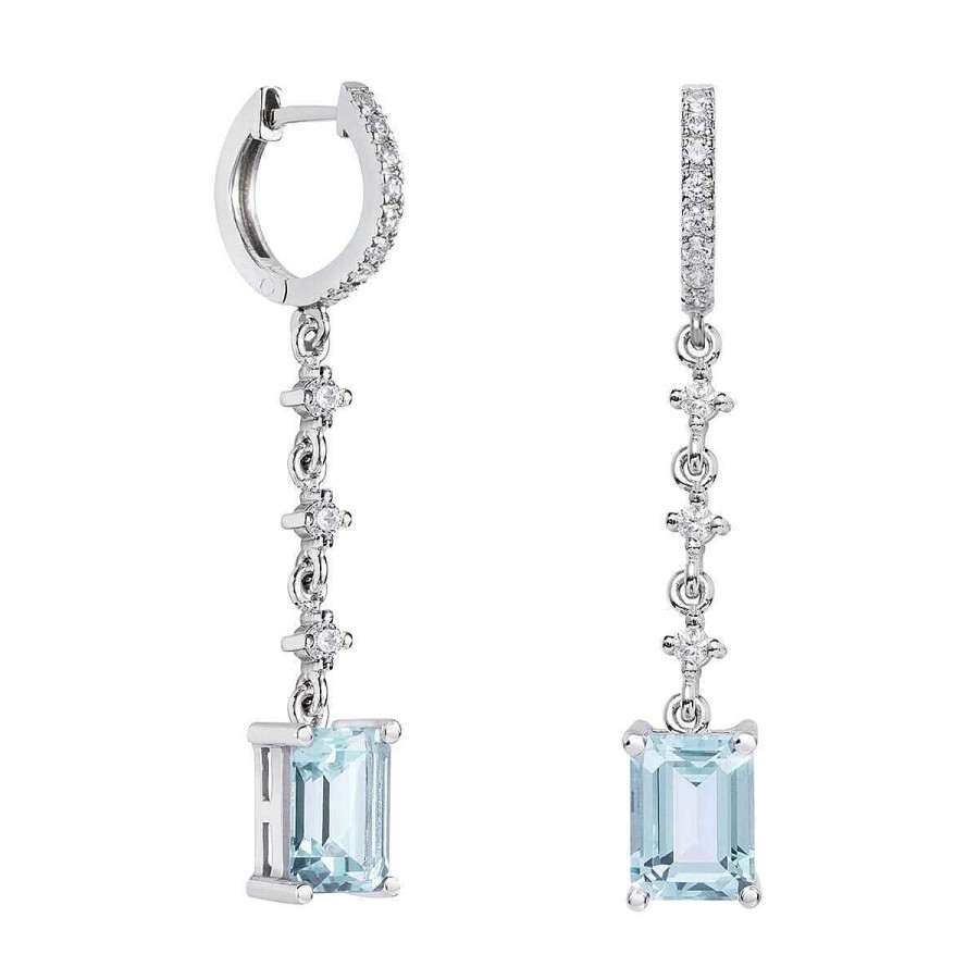 Joyer A ARGYOR | Pendientes De Novia De Oro Blanco De18K Y Topacios 79B0403Tb(1|2|3)