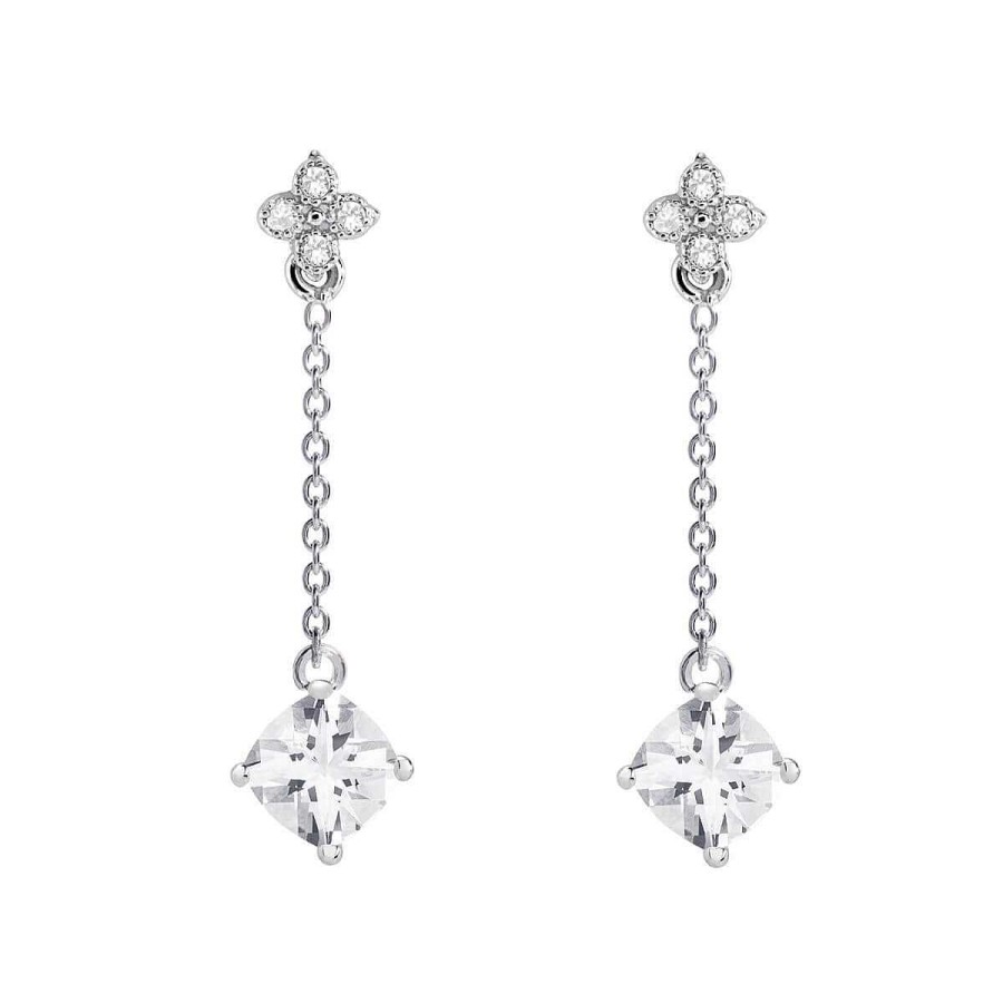 Joyer A ARGYOR | Pendientes De Novia En Plata Y Topacios Cadena 79B0107Tc(1|2|3)