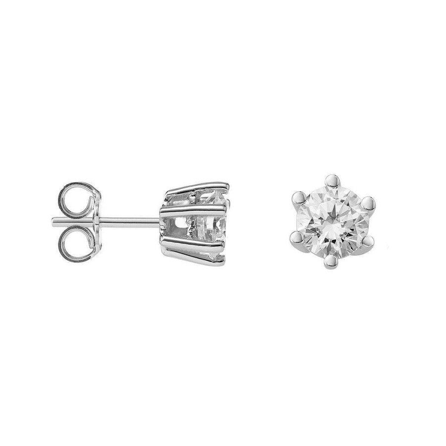 Joyer A ARGYOR | Pendientes De Diamantes En Oro Blanco 18K (75B0102)