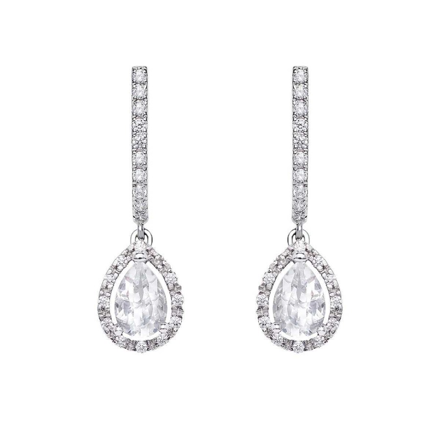 Joyer A ARGYOR | Pendientes De Novia En Plata Con Topacios (75B0203Tt)