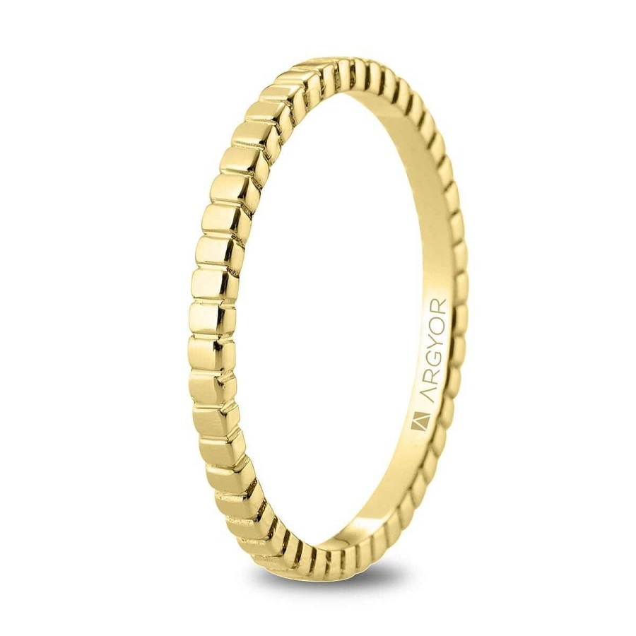 Joyer A ARGYOR | Alianza De Boda En Oro 18K Geom Trica (5118535)