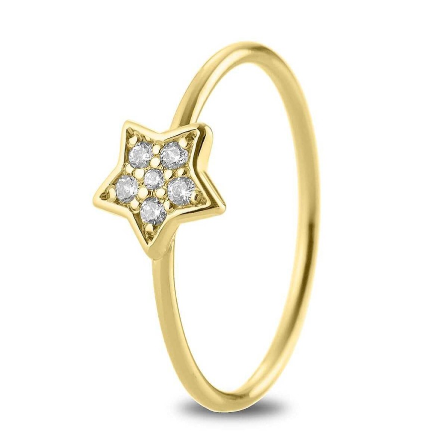 Joyer A ARGYOR | Anillo Estrella Diamantes Y Oro 18K (76Aan005)