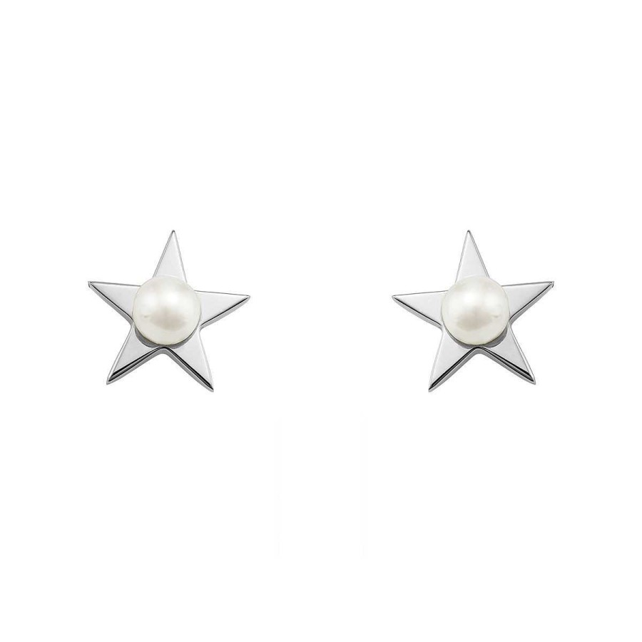 Joyer A ARGYOR | Pendientes De Plata Estrella Con Perla (6B8307302)