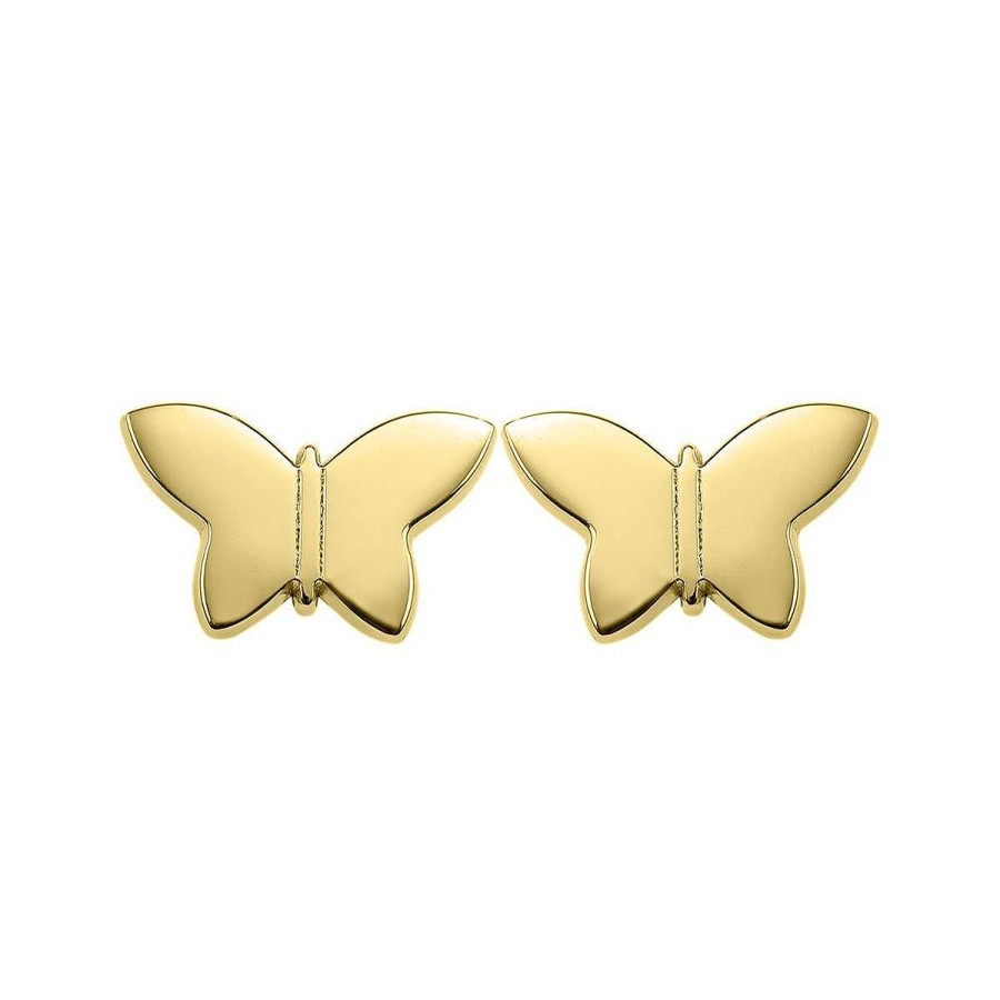 Joyer A ARGYOR | Pendientes De Plata Dorada Mariposa (6A8307317)