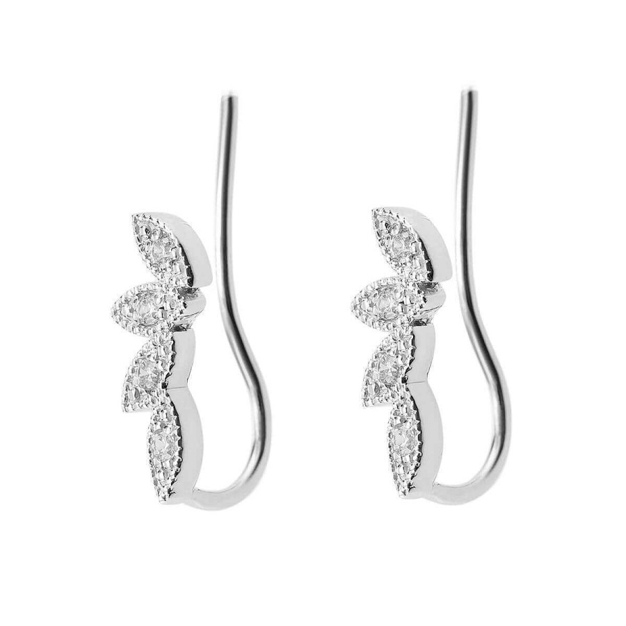 Joyer A ARGYOR | Pendientes De Novia Trepadores Trepaderos En Plata (75B0112)