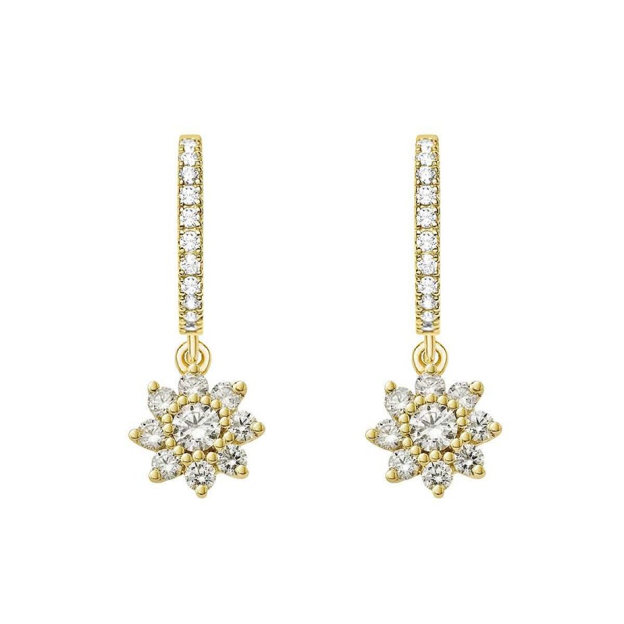 Joyer A ARGYOR | Pendientes Oro Amarillo 18K Con Diamantes (75A0213)