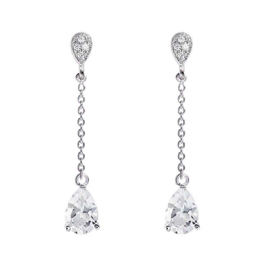 Joyer A ARGYOR | Pendientes De Novia En Plata Y Topacios Cadena 79B0207Ta(1|2|3)