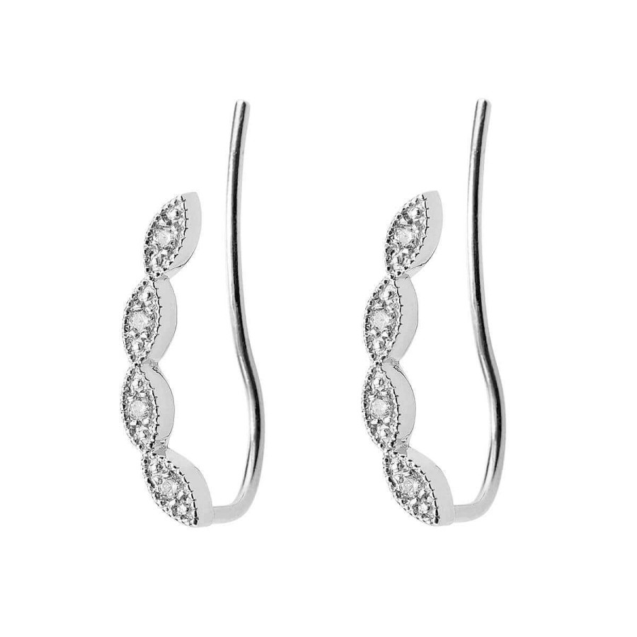 Joyer A ARGYOR | Pendientes De Novia Trepadores En Plata De 1 Ley (75B0111)