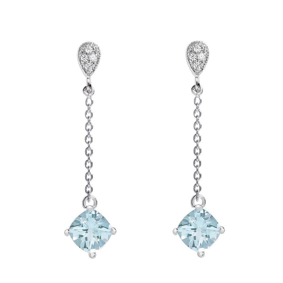 Joyer A ARGYOR | Pendientes De Novia En Plata Y Topacios Cadena 79B0207Tc(1|2|3)