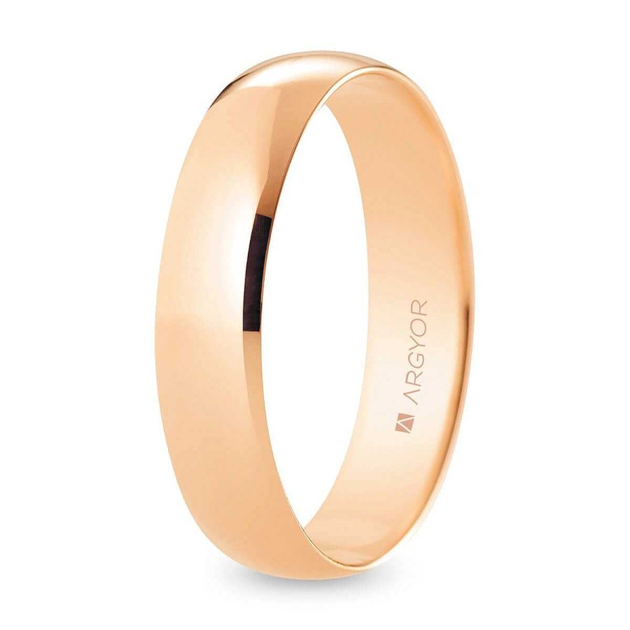 Joyer A ARGYOR | Alianza De Boda Oro Rosa Media Ca A 5 Mm Confort (R50Cp00)