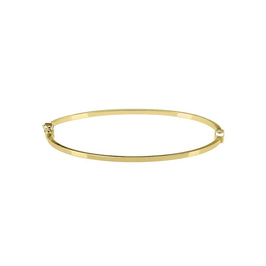 Joyer A ARGYOR | Brazalete De Tubo Cuadrado 1.7Mm En Oro 18K (0470104A)