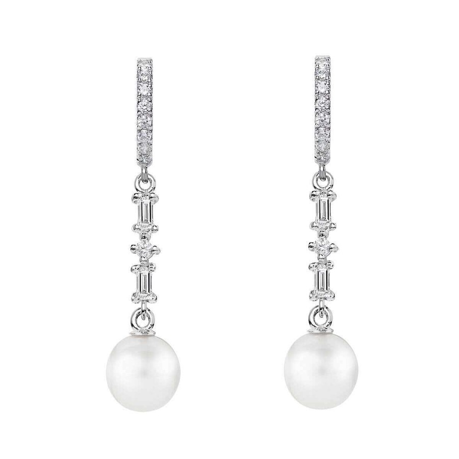 Joyer A ARGYOR | Pendientes Con Perlas Para Novias Oro Con Diamantes O Topacios (79B0406Td1)