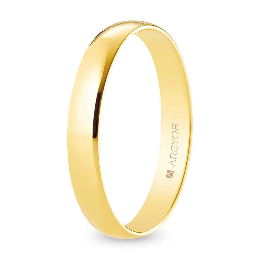 Joyer A ARGYOR | Alianza De Boda Oro Media Ca A 3,5 Mm (A35Rp00)