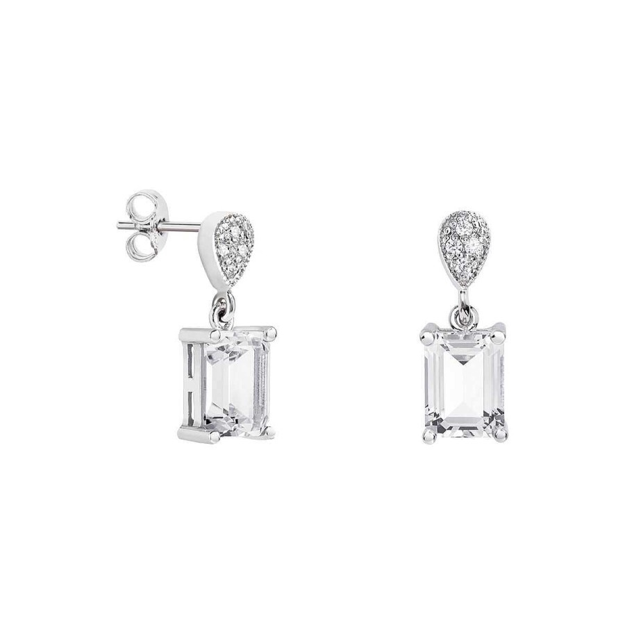 Joyer A ARGYOR | Pendientes De Novia Oro Y Topacio Corte Rect Ngulo 79B0200Tb(1|2|3)