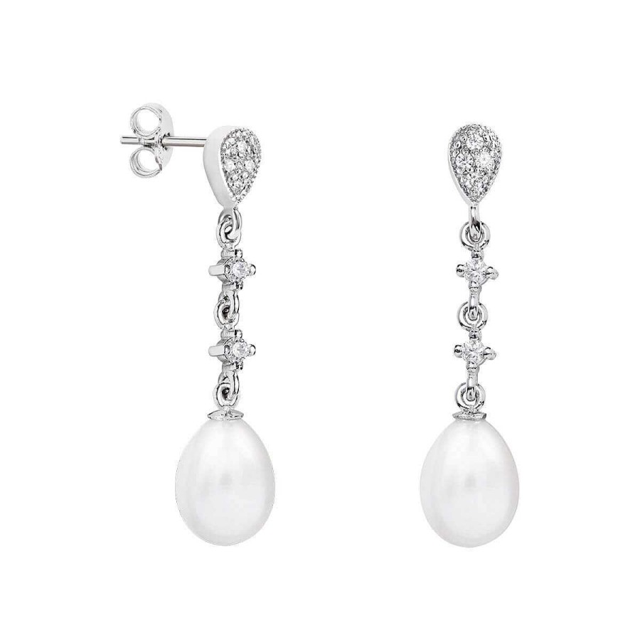 Joyer A ARGYOR | Pendientes Para Novia En Plata Y Topacios Con Perlas (79B0202Te1)