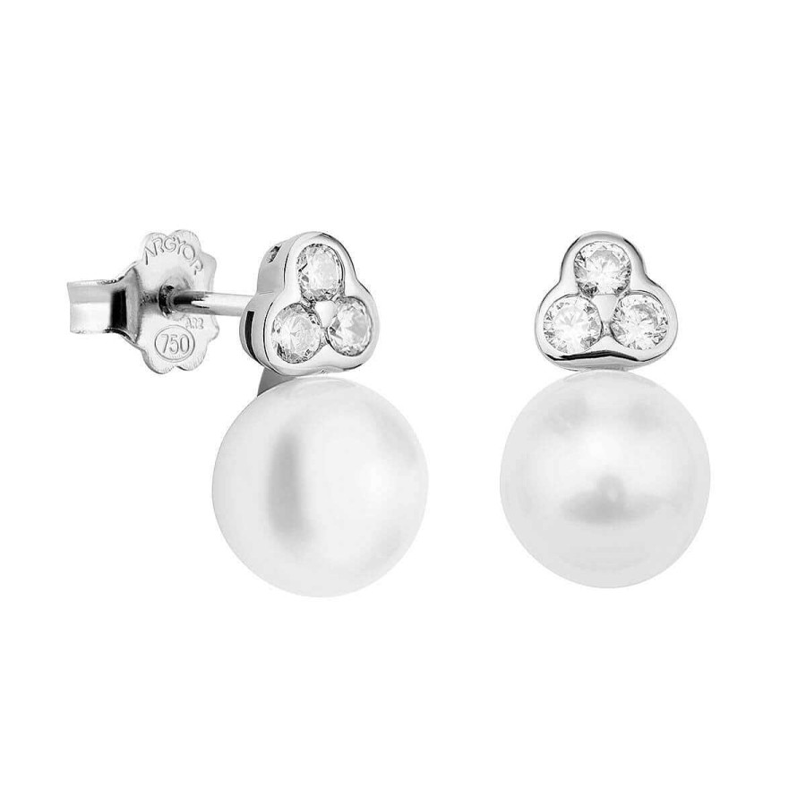 Joyer A ARGYOR | Pendientes De Novia Plata De Ley Con Perlas (75B0007)