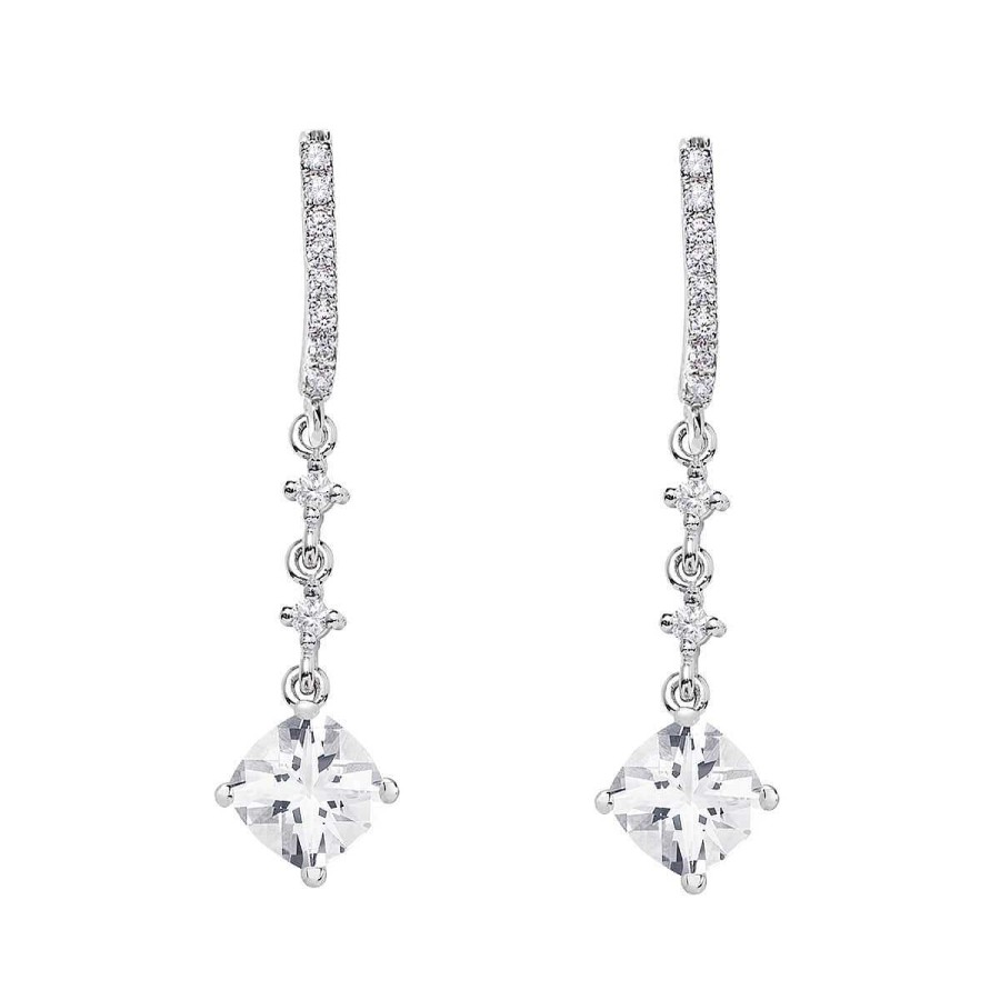 Joyer A ARGYOR | Pendientes De Plata Para Novias Corte Coj N 79B0502Tc(1|2|3)