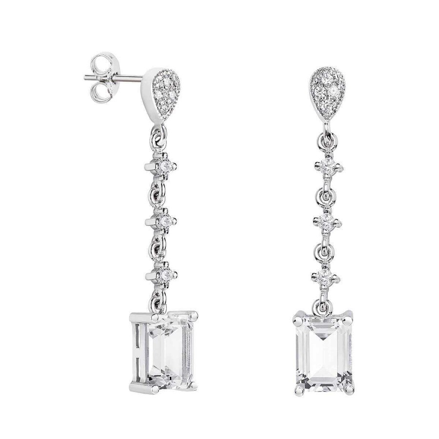 Joyer A ARGYOR | Pendientes De Novia De Oro Blanco 18K Y Topacio 79B0203Tb(1|2|3)