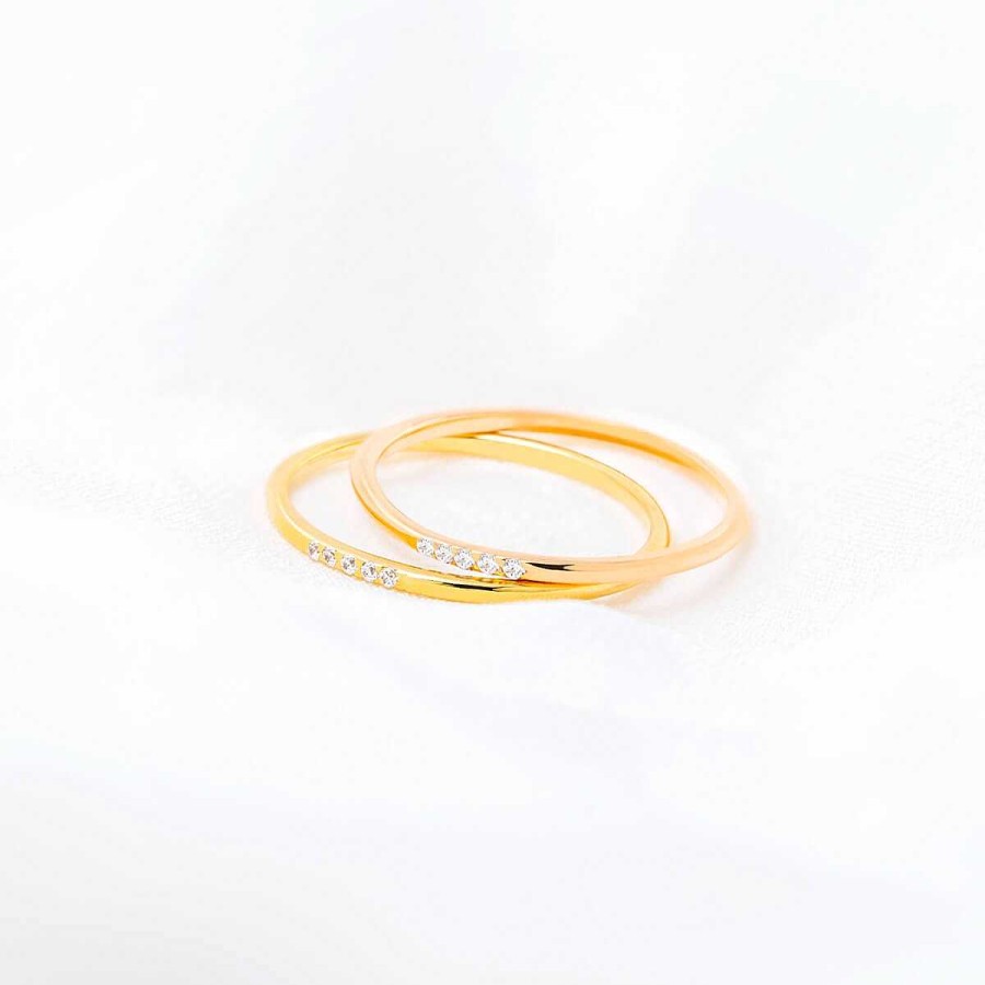 Joyer A ARGYOR | Anillo De Oro Amarillo Y 5 Brillantes (74A0097)