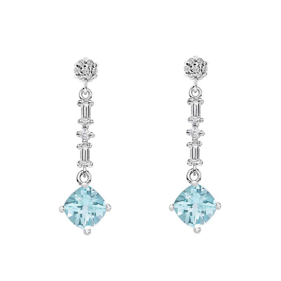 Joyer A ARGYOR | Pendientes De Novia Plata Con Topacio Talla Coj N 79B0606Tc(1|2|3)