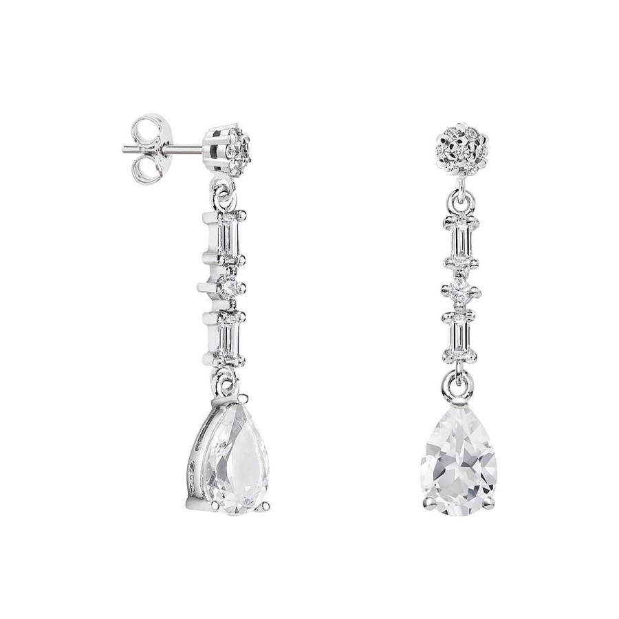 Joyer A ARGYOR | Pendientes De Novia De Oro Blanco De 18K Cabezal Roseta 79B0606Ta(1|2|3)