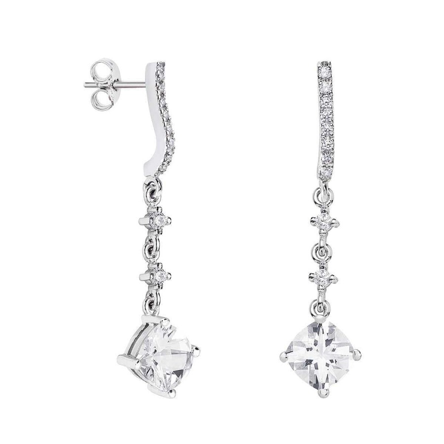 Joyer A ARGYOR | Pendientes De Oro Blanco 18K Y Topacio Para Novias 79B0502Tc(1|2|3)