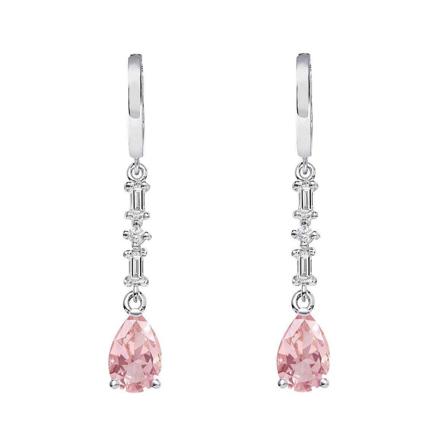 Joyer A ARGYOR | Pendientes De Novia Plata Con Topacios Entrepieza Baguette 79B0306Ta(1|2|3)