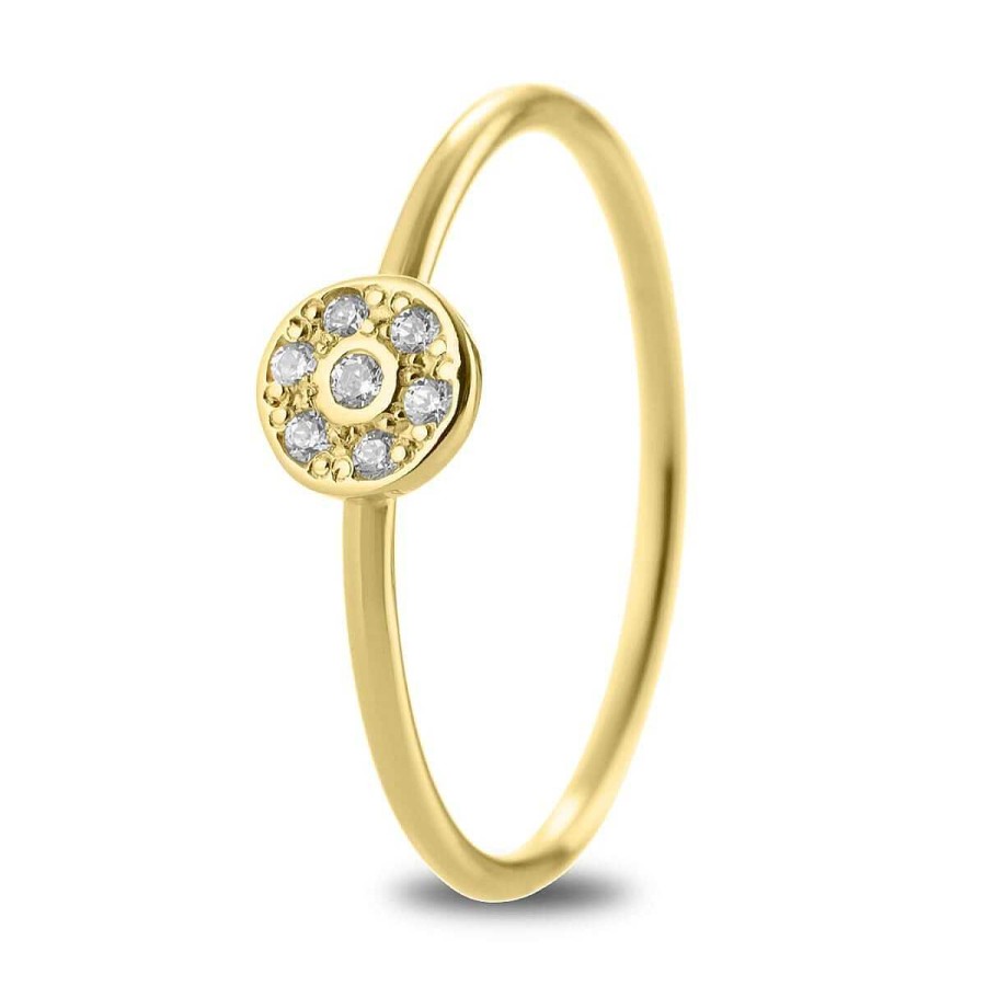 Joyer A ARGYOR | Anillo Roseta Diamantes En Oro 18K (76Aan003)