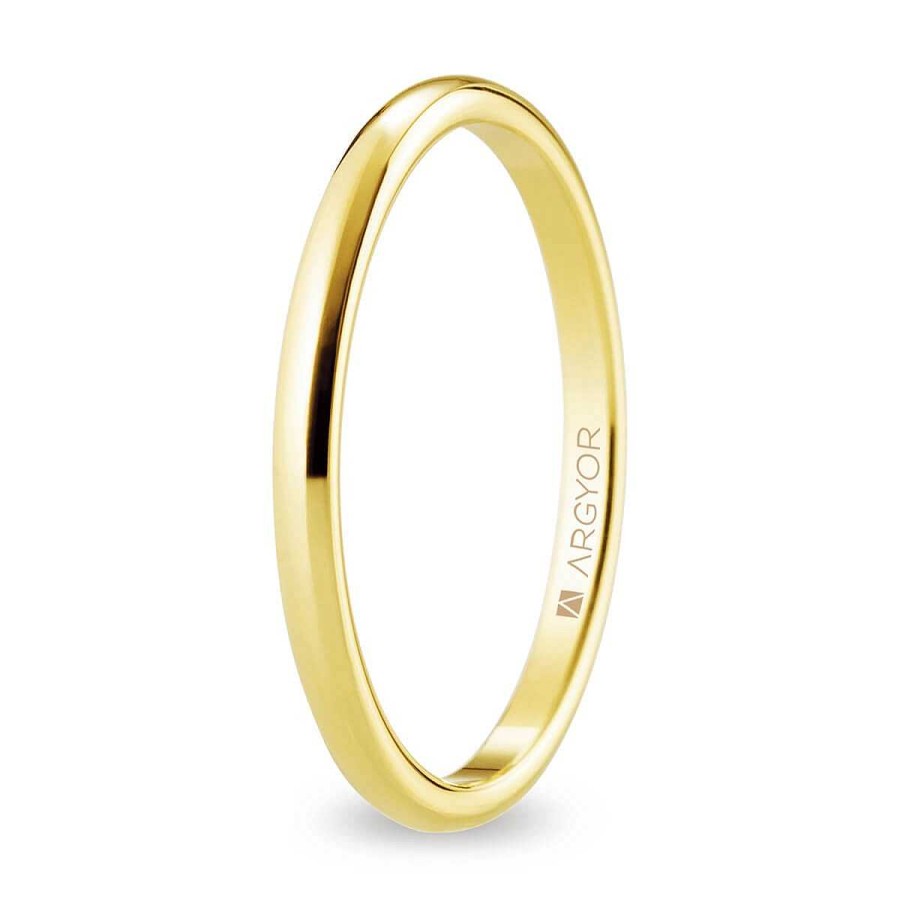 Joyer A ARGYOR | Alianza De Boda Oro 18K Media Ca A Fina 1,8 Mm (5118529)