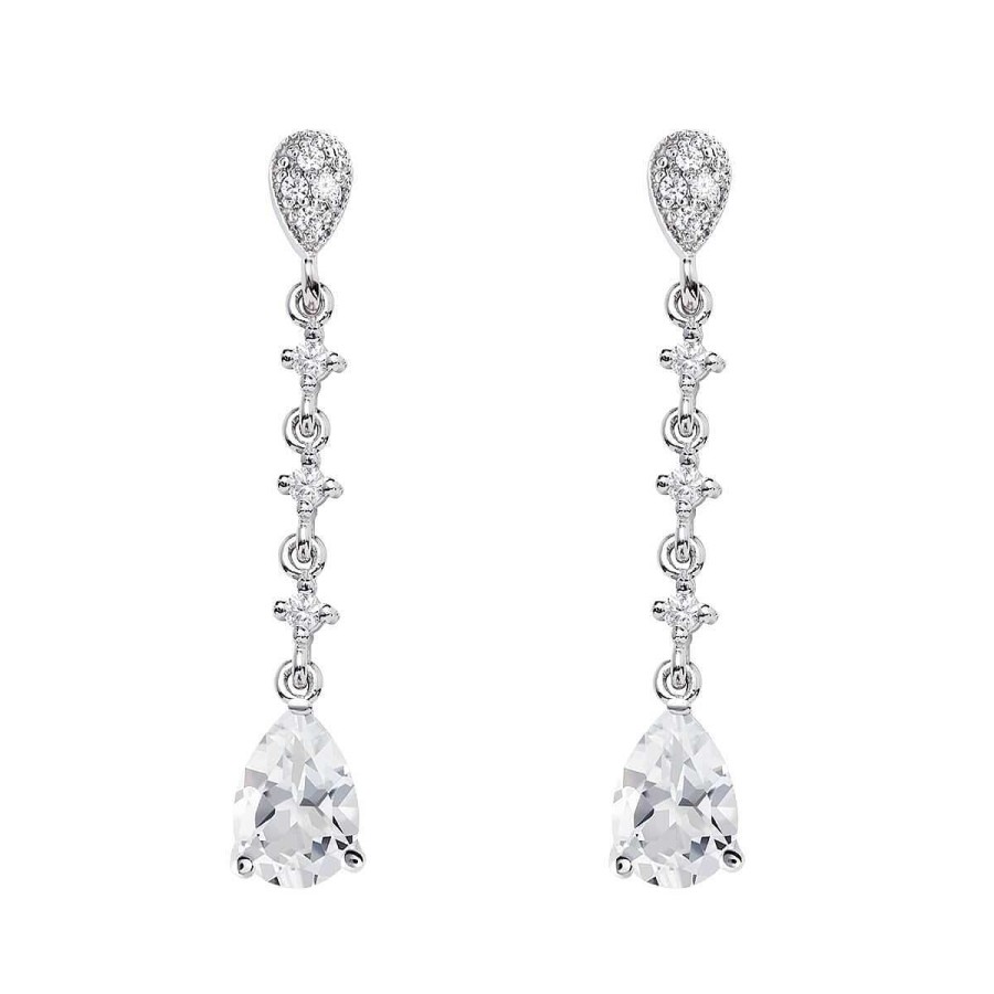 Joyer A ARGYOR | Pendientes De Plata Para Novias Con Topacio En L Grima 79B0203Ta(1|2|3)