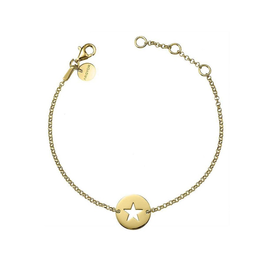 Joyer A ARGYOR | Pulsera De Plata De 1 Ley Dorada Estrella (4A8307309)