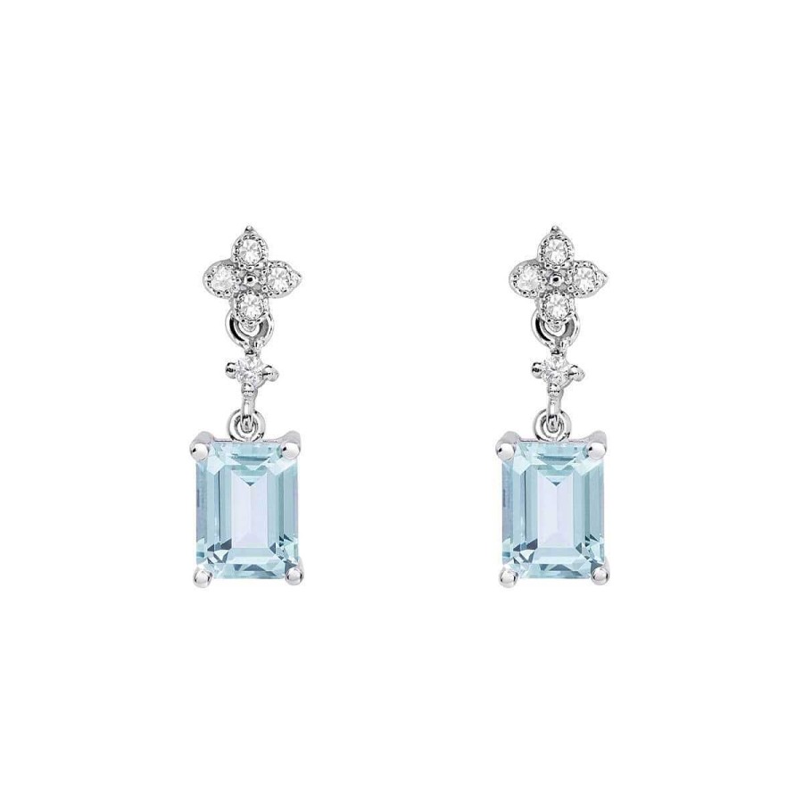 Joyer A ARGYOR | Pendientes De Novia Oro Blanco Y Topacio 79B0101Tb(1|2|3)