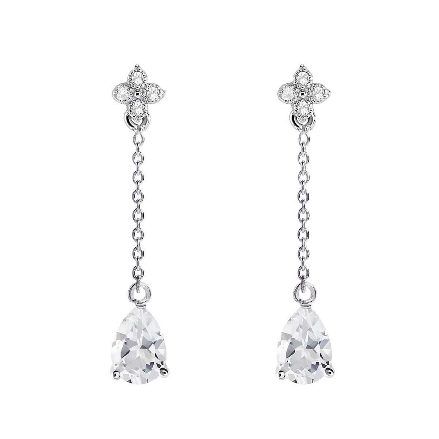 Joyer A ARGYOR | Pendientes De Novia En Plata Y Topacios Cadena 79B0107Ta(1|2|3)